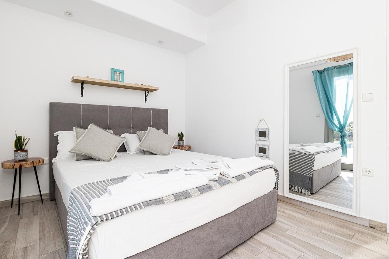 White Pearl Villa Naxos With Private Swimming Pool Naxos City Bagian luar foto