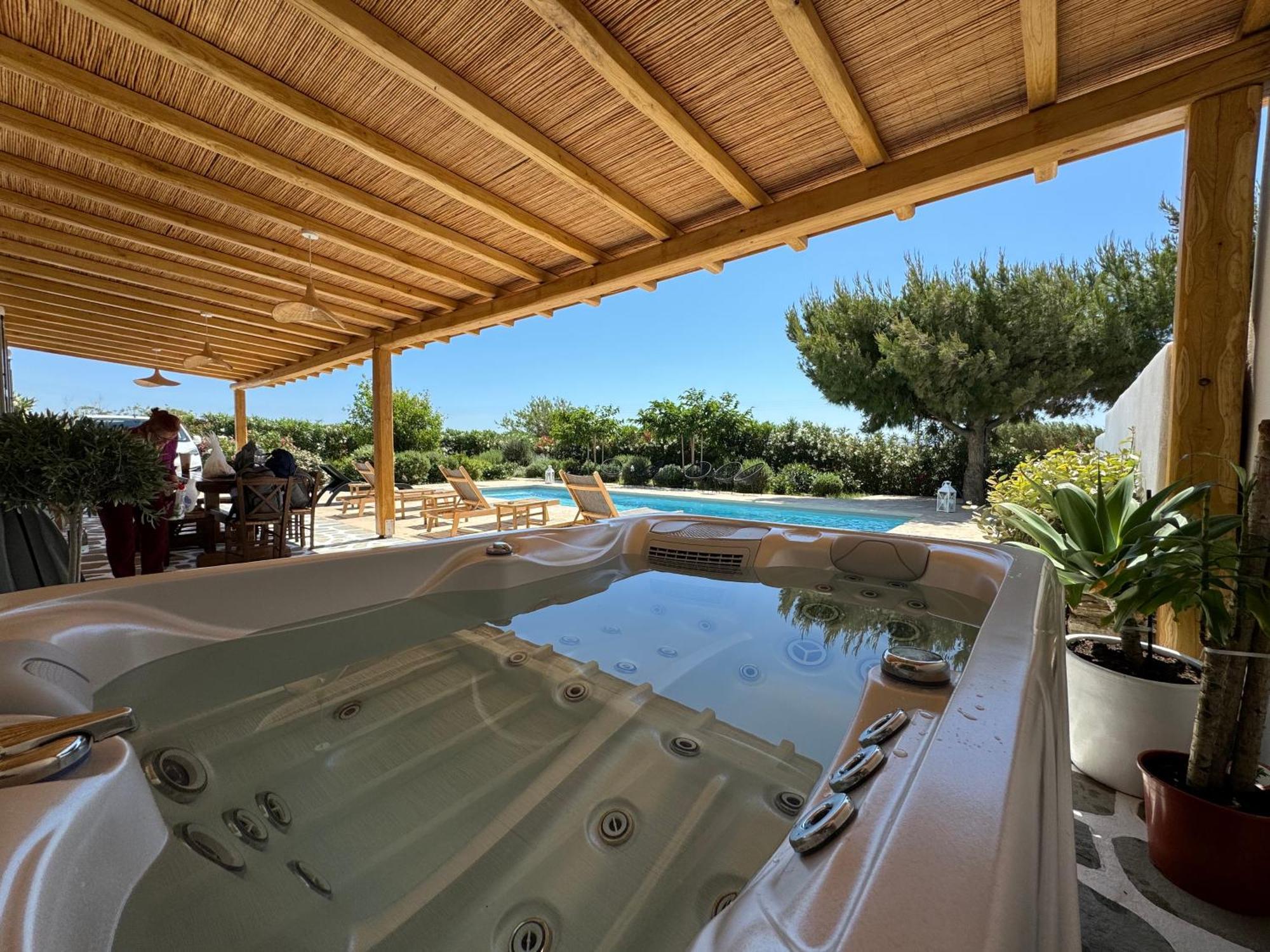 White Pearl Villa Naxos With Private Swimming Pool Naxos City Bagian luar foto